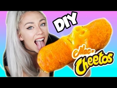 DIY GIANT AND MINI MAC AND CHEETOS! SO CHEESY AND GREASY