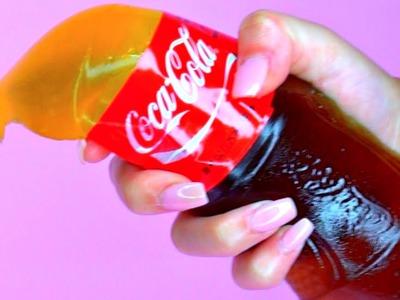 DIY Giant Gummy Coa Cola Bottle At Home (Recipe) DIY SLIME Candy Melts!