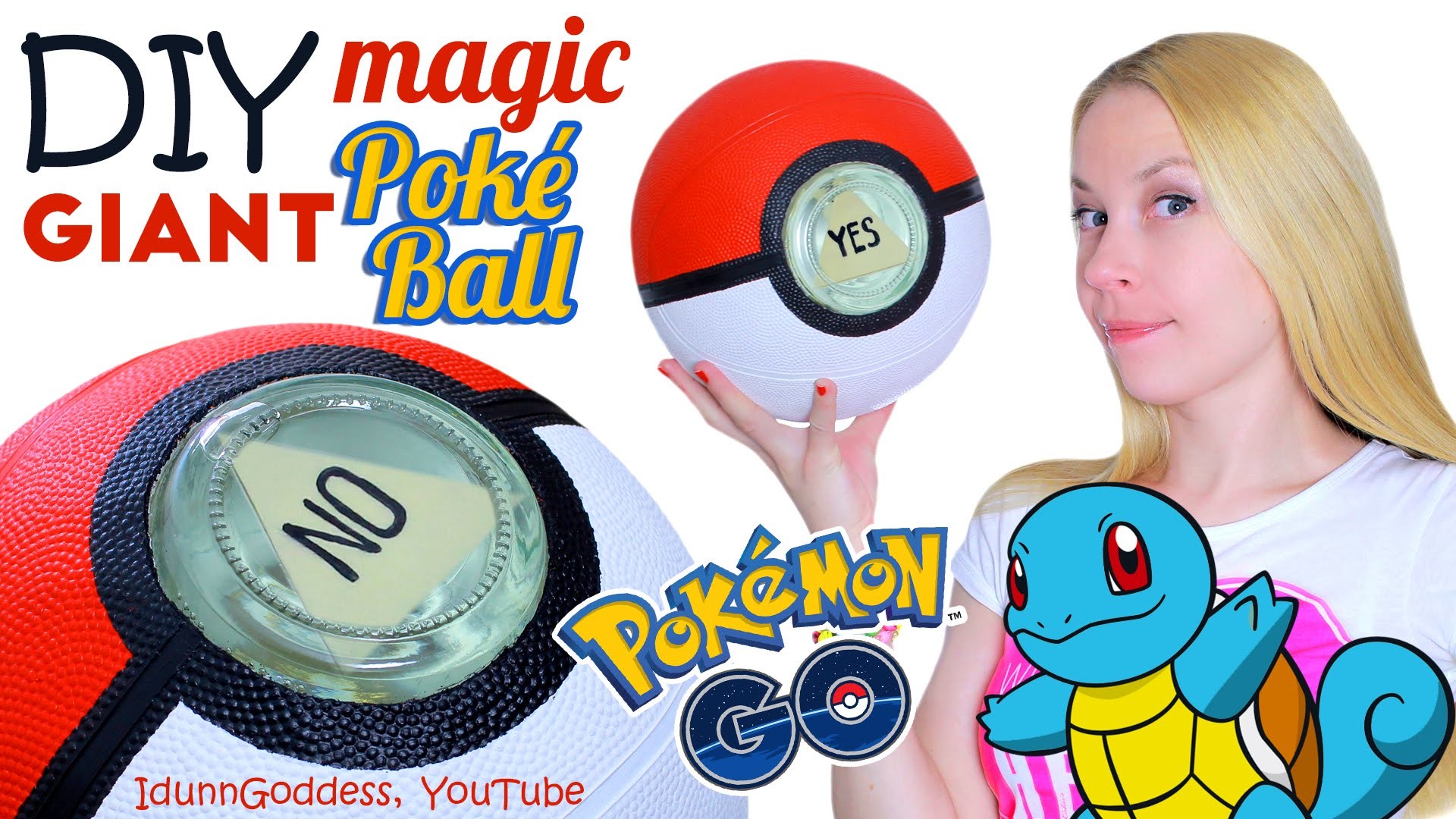 DIY GIANT Magic Poke Ball – How To Make Big Magic 8-Ball In Pokemon Go Style