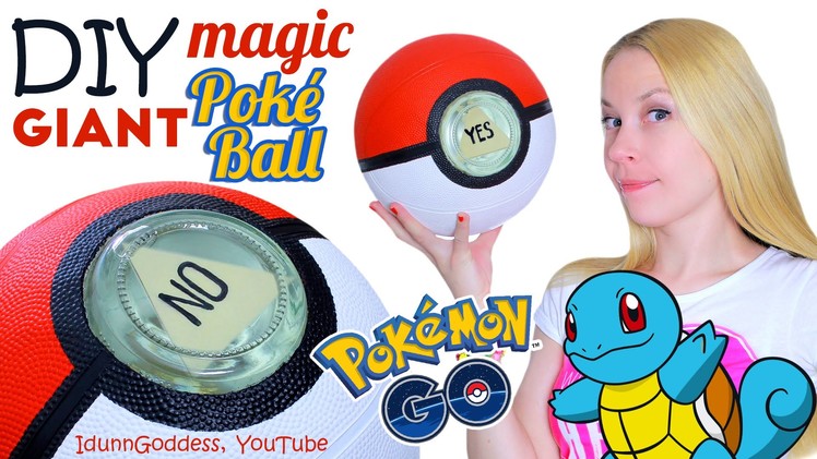 DIY GIANT Magic Poke Ball – How To Make Big Magic 8-Ball In Pokemon Go Style