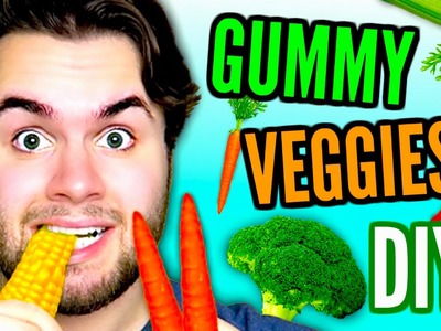 DIY GUMMY VEGGIES | Jelly Corn, Carrots, & Hot Peppers! | Jello Vegetables Candy