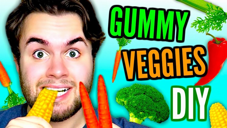 DIY GUMMY VEGGIES | Jelly Corn, Carrots, & Hot Peppers! | Jello Vegetables Candy