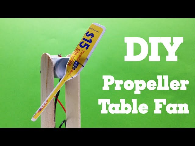 DIY - How to make a Propeller Fan using a sim card - Easy and Simple - Tutorial