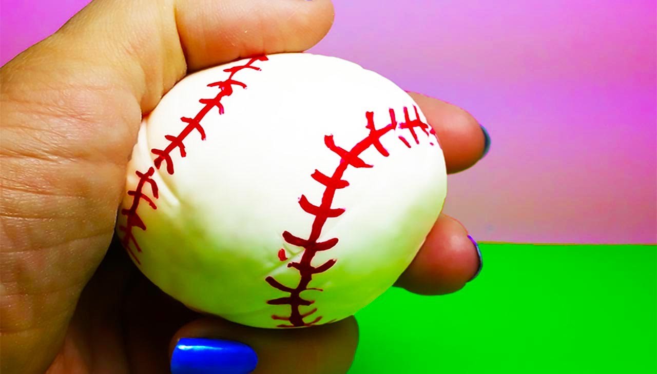 DIY: How To Make a Super Cool BOUNCY BALL WITH BORAX! looks Just Like A Real BASEBALL!!