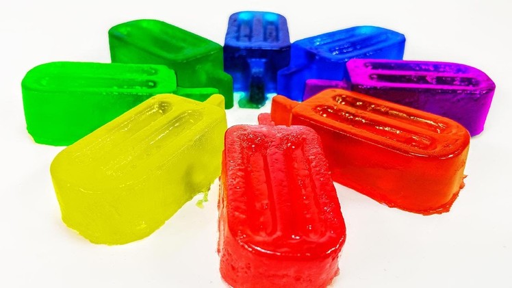 DIY: How to Make GELATIN JELLO ORBEEZ RAINBOW POPSICLES! Super Fun and Easy to Make!