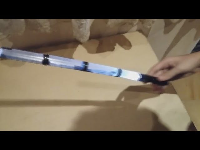 DIY - How to make lightsaber from plastic glass and flashlight, can each, decorative, easy to do