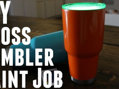 DIY - HOW TO MAKE PAINT YOUR STAINLESS STEEL YETI REC PRO OZARK TRAIL TUMBLER