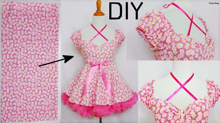 DIY: How to Turn Any Yard of Fabric into Any Short Sleeve Dress | DIY Short Sleeve Dress
