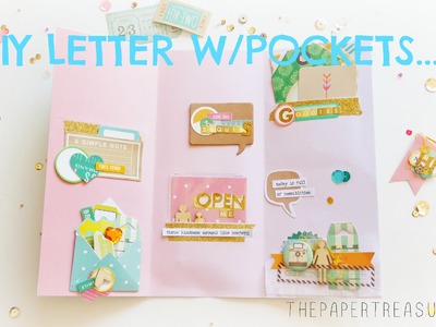 DIY LETTER BOOKLET WITH POCKETS PROCESS VIDEO