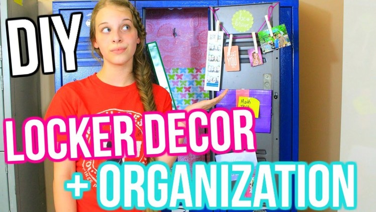 DIY Locker Decor AND Organization! + My Essentials! Back To School 2016-2017! || Chloe's Crazy Life