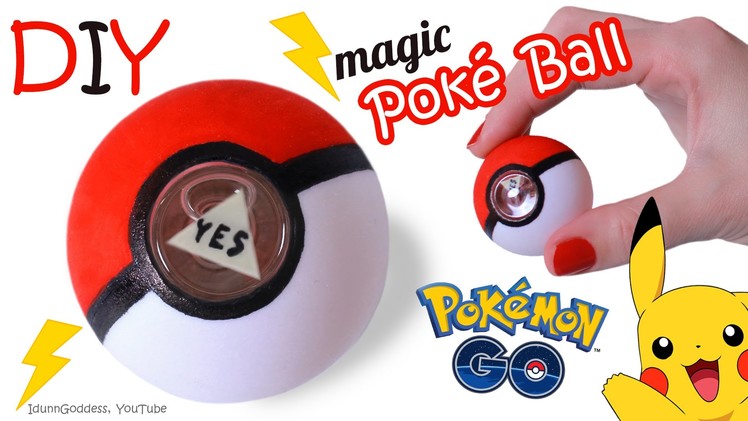 DIY Magic Poke Ball – How To Make Miniature Magic 8-Ball In Pokemon Go Style