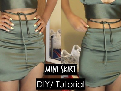 DIY| Mini Skirt|| Bralet & Mini Skirt Set Part 2