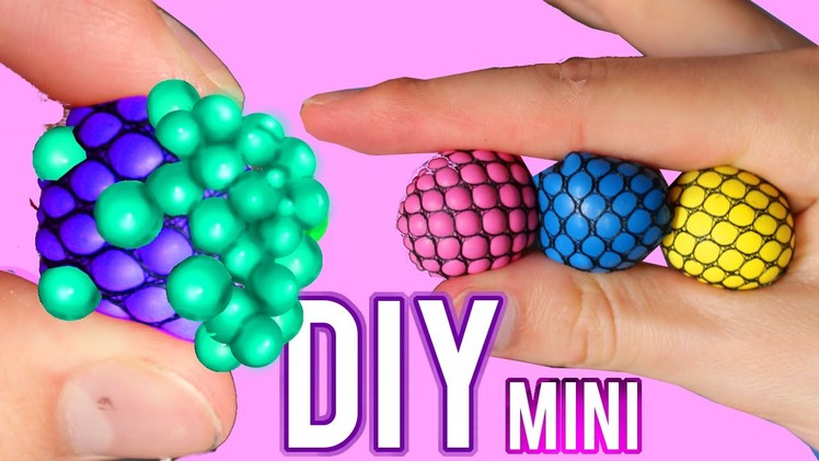 DIY Mini Squishy Mesh Stress Ball! Changes Color Stress Ball!