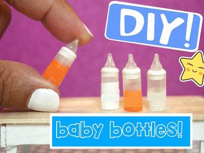 DIY miniature baby bottles EASY Miniatures