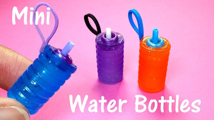DIY Miniature Doll Working Water Bottles