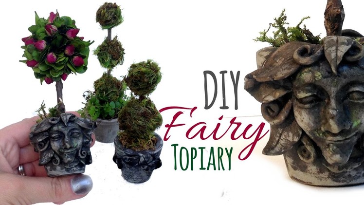DIY Miniature Pots for Miniature Topiary Trees, Fairy Sized