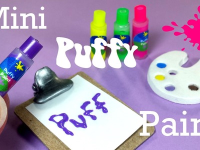 DIY Miniature Puff Paint (Really Works) Doll School & Art Supplies