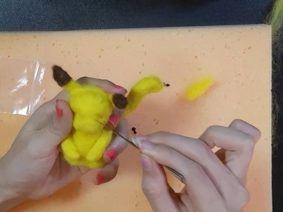 DIY Needlefelting - Here's how to make Pikachu