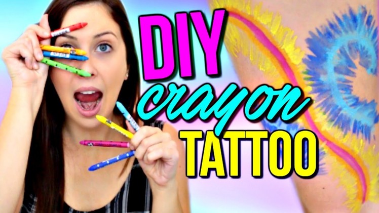 DIY PINTEREST CRAYON TATTOO TESTED! | Courtney Lundquist