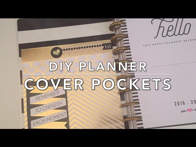 DIY Planner Cover Pockets