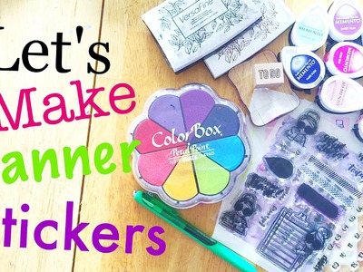 DIY Planner Stickers Using Stamps and Avery Labels \\ Planning on a Budget