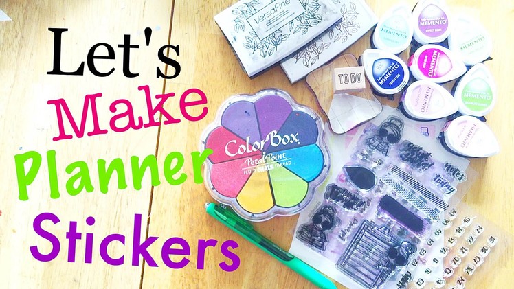 DIY Planner Stickers Using Stamps and Avery Labels \\ Planning on a Budget