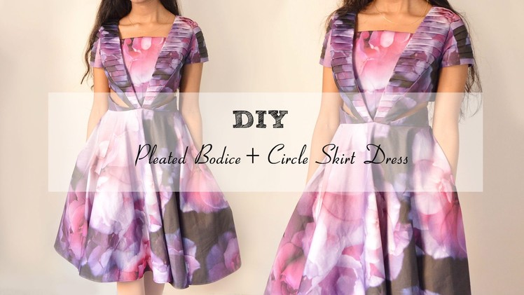 DIY: Pleated Bodice+Circle Skirt Dress (Digital Fabrics Tag)