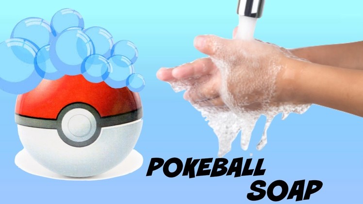DIY POKEBALL SOAP ! | how to make your own pokeball | ROUND SOAP ! |