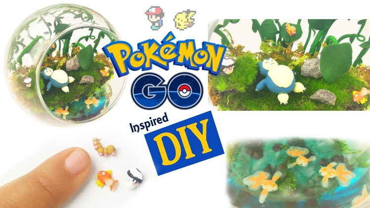 DIY POKEMON GO MINI ENVIRONMENT Resin & Polymer Clay Tutorial - how to make pokemon craft