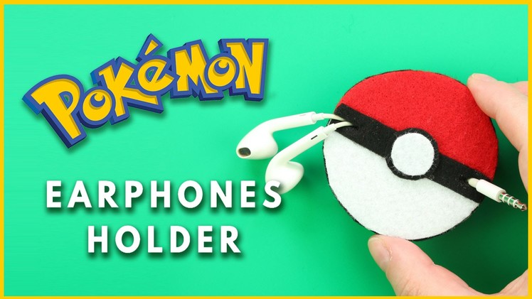 DIY Pokemon Go Pokeball Earphones Holder | DIY Earphones Holder