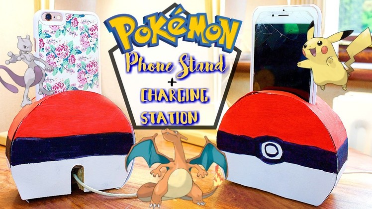 DIY Pokemon Phone Stand. Charging Station | Think Meg
