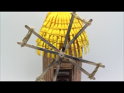 DIY Projects for School: Craft Ideas How to Make Old Windmill Teen Crafts. Crafts for Kids