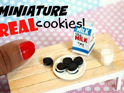 DIY REAL miniature OREOS and milk | You can REALLY eat!