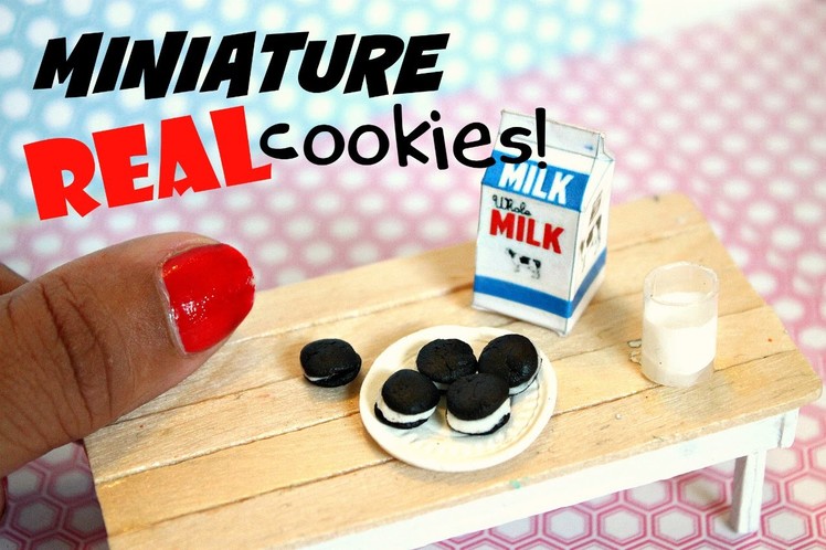 DIY REAL miniature OREOS and milk | You can REALLY eat!
