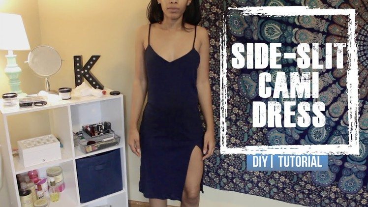 DIY|| Ribbed Cami Dress w. Side-Slit