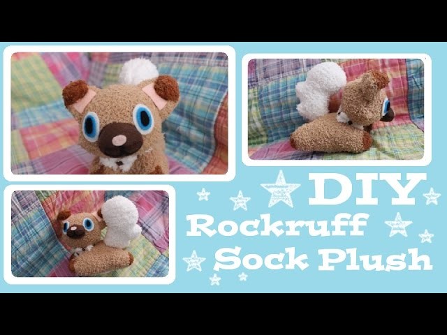 ❤ DIY Rockruff Sock Plush! How to make your own adorable Pokemon plushie! ❤