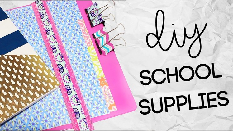DIY School Supplies and Stationary | Dollar Store DIY | Back to School 2016
