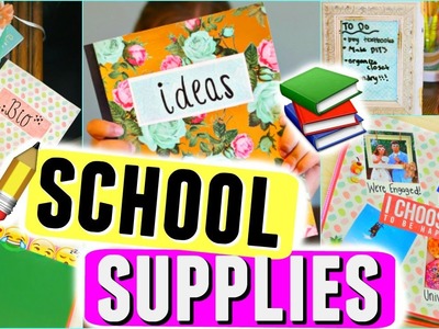 DIY SCHOOL SUPPLIES + ORGANIZATION 2016! 