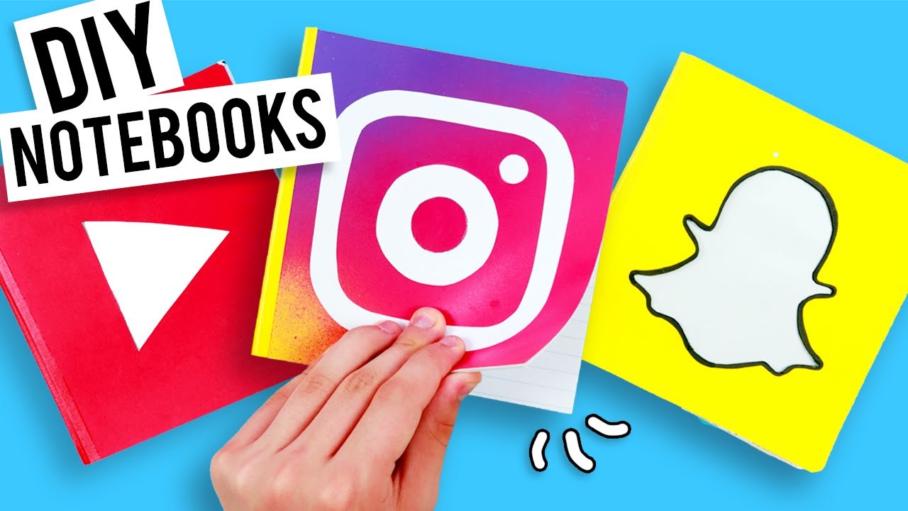 DIY Social Media Notebooks Back to School!