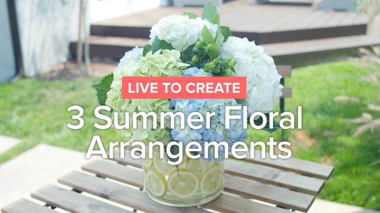 DIY Summer Flower Arrangements