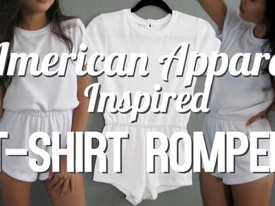 DIY | T-Shirt Romper [American Apparel Inspired]