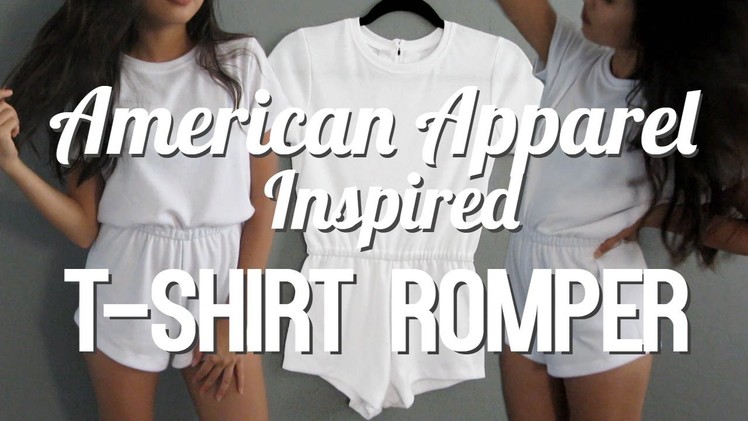 DIY | T-Shirt Romper [American Apparel Inspired]