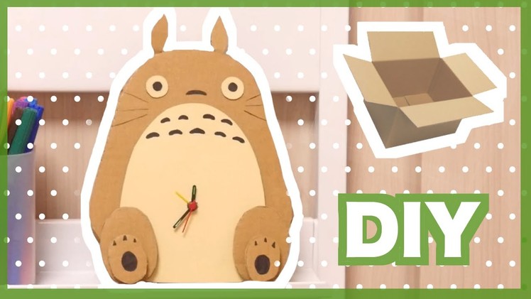 DIY Totoro Clock from Cardboard