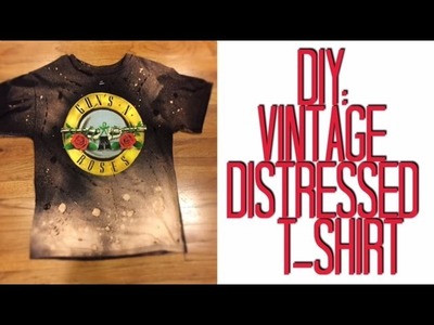 DIY: Vintage Distressed T-Shirt | Easy Tutorial