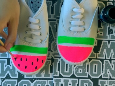 DIY Watermelon Shoes With Ellie Rose