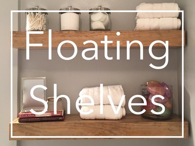DIY Wooden Floating Shelves Using Pine and 2x4s