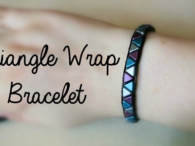 DIY Wrap Bracelet using Khéops Par Puca Triangle Beads.Jewellery Making. ¦ The Corner of Craft