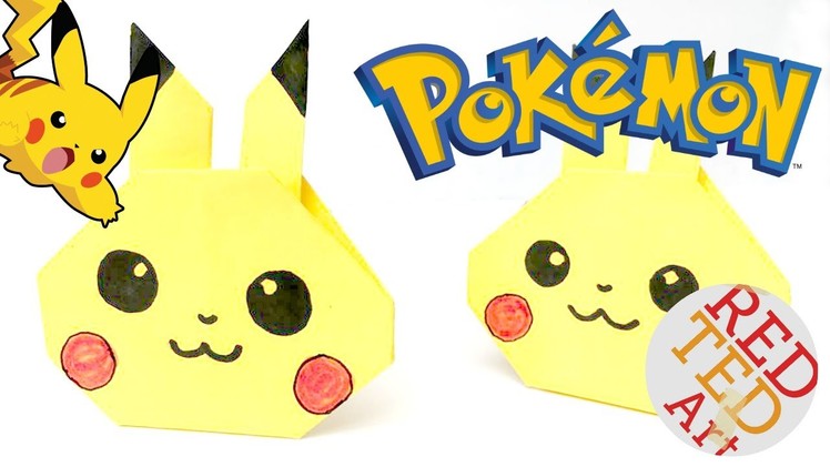 Easy Pikachu Origami - Pokemon Go DIY - Paper Crafts