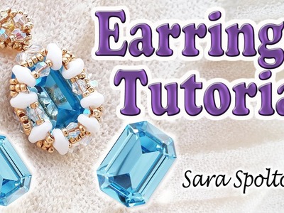 How to bezel a 4610 Swarovski crystal - DIY beaded earrings tutorial - DIY jewelry