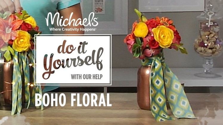 How to Create a Boho Floral Centerpiece | DIY Summer Party | Michaels
